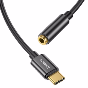 Audio dapter Baseus L54 iš Type-C to 3.5mm black CATL54-01