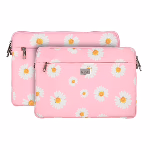 Wonder Sleeve Laptop 17 inches Pink Daisies