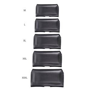 ROYAL universalus horizontalus odinis diržo dėklas dydis 3XL Umidigi Bison 2 Pro / GT2 Pro 5G / X10 Pro / 202 DOOGEE S98 / S96 Pro / S88 Pro / S58 Pro 6 / S40 Pro HAMMER Blade 5G / Iron 3 / Blade 3 CAT S53 juodas