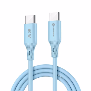 Кабель USB C to USB C Forcell F-Energy QC4.0 PD 3A 60W Silicone 1 m C344 синий