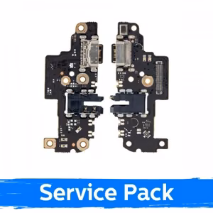 Įkrovimo jungtis skirta Xiaomi Redmi Note 8 Pro su flex kabeliu / Plata (Service Pack)
