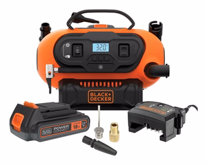 Black & Decker BDCINF18N-QS oro kompresorius 160 l/min AC / cigarečių degiklis