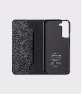 Ringke Folio Signature Flip кожаный чехол для Samsung Galaxy S22+ (S22 Plus) Чёрный