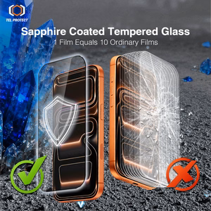 Tempered glass Tel Protect 10X HD DLC Diamond Coating for Iphone 17E/16E/14/13 Pro/13 (envelope)