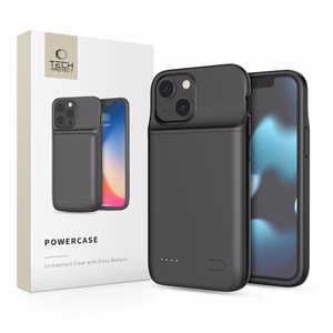Tech-Protect PowerCase iPhone 12 mini / 13 mini su 4700mAh išorine baterija - juoda