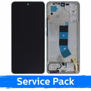 LCD ekranas skirtas Xiaomi Redmi Note 13 4G su rėmeliu / Mint Green / (Service Pack)