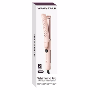 Щипцы для выпрямления и завивки волос Wavytalk Whirlwind Pro, розовые