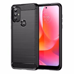 Carbon Case гибкий чехол Motorola Moto G Power 2022 чёрный