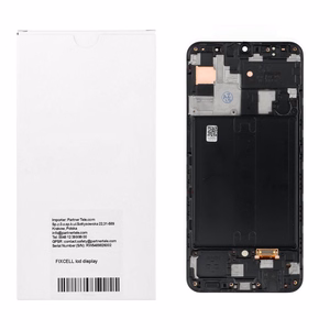 AMOLED LCD-дисплей FIXCELL с рамкой для SAMSUNG A50, черный (замененное стекло)