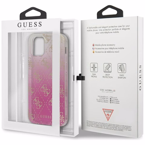 Guess GUHCP12SPCU4GGPI iPhone 12 mini 5.4" rožinis/rožinis kietas dėklas 4G Gradient