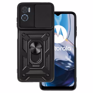 Чехол Slide Camera Armor для Motorola Moto E22/E22i чёрный