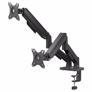 Savio UM-04 Dvigubas spyruoklinis monitorių stalo laikiklis 17″–32″
