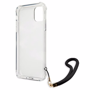 Guess GUHCN61KSARBK iPhone 11 6.1" / Xr juodas/juodas kietas dėklas Camo kolekcija