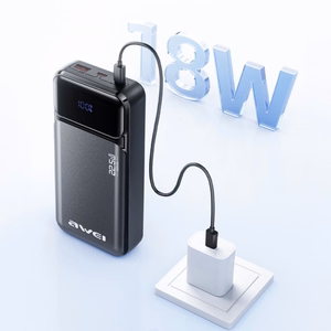 Išorinė baterija Power Bank Awei PA-92 22.5W 20000mAh juoda