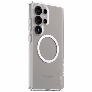 CARE by PanzerGlass Flagship Urban Combat White QI dėklas telefonui Samsung Galaxy S25 Ultra - permatomas