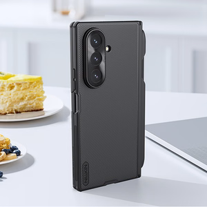 Nillkin Super Frosted Shield Fold Magnetinis dėklas Samsung Galaxy Z Fold 7, MagSafe suderinamas, su S Pen Space - juodas