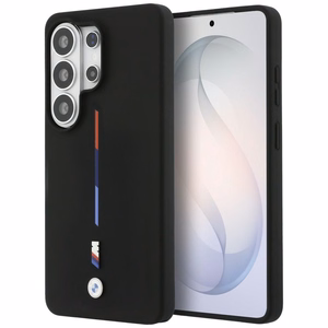 BMW M Silicone Tricolor Line MagSafe чехол для Samsung Galaxy S26 Ultra — чёрный