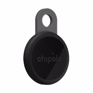 „Chipolo LOOP“ – įkraunamas „Bluetooth“ sekiklis su silikonine kilpa, skirtas „iOS“ ir „Android“ įrenginiams, anglies spalvos