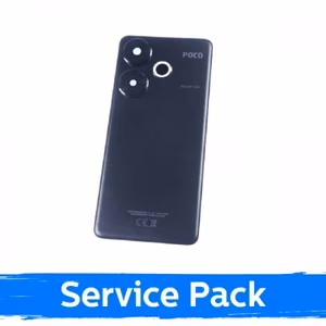 Galinis dangtelis, suderinamas su Xiaomi Poco F6 / juodas / (Service Pack)