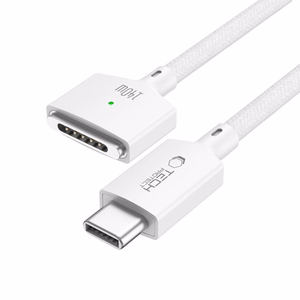 Tech-Protect MMC01 Ultraboost USB-C / USB-C MagSafe 3 140W 200cm Cable for MacBook - White
