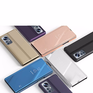 Dėklas telefonui Clear View Xiaomi 12 Lite flip dėklas juodas