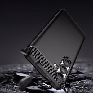 Anglies dėklas telefonui lankstus silikonas Xiaomi 15 Pro - juodas