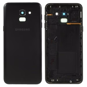 Задняя крышка для Samsung J600 J6 2018 чёрная Оригинал (б/у Grade A)