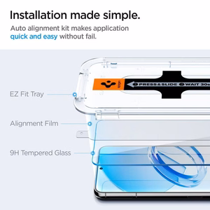 Spigen Glas.tR EZ Fit apsauginis stiklas Samsung Galaxy S23 - 2 vnt.