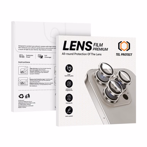 Apsauginis stiklas Tel Protect 3D Lens ant kameros Iphone 13/13 Mini juodas (2 lęšiai)