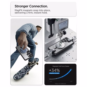 Spigen Ultra Hybrid Mag MagSafe Чехол для Samsung Galaxy S26 Ultra - прозрачный чёрный