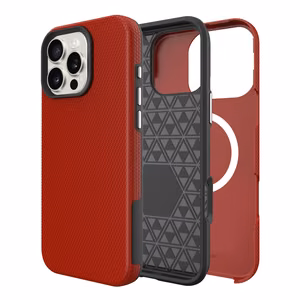 Dėklas Perfectionists Triangle Mag Case Apple iPhone 13 Pro Max raudonas