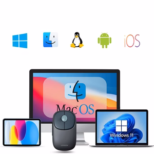 Ugreen MU102 FUN+ беспроводная мышь Bluetooth / 2.4 ГГц - черный