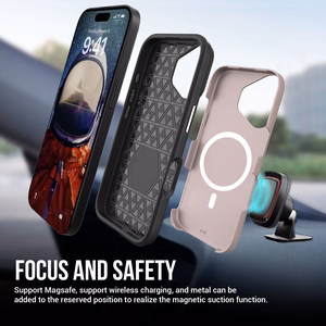 Чехол Perfectionists Triangle Mag для iPhone 13/14 розовое золото