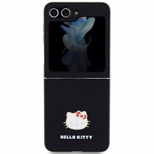 Hello Kitty Metal Logo Kitty Head чехол для Samsung Galaxy Z Flip 5 - чёрный