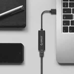 Orico UTJ-U3 1 Gigabit USB-A 3.0 išorinė tinklo plokštė - juoda