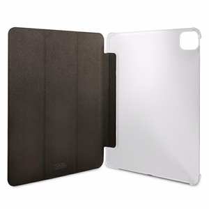 Karl Lagerfeld Saffiano Karl Head Book Cover for iPad Pro 11" - Black