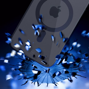 Чехол 3mk Satin Armor MagCase с MagSafe для iPhone 15 - прозрачный с чёрной рамкой