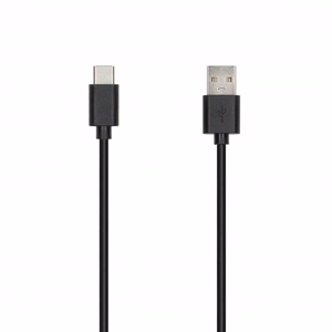 SEEK TOTI USB-A – Type-C, 1 м PVC кабель передачи данных 3A, черный
