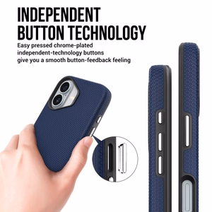 Dėklas Perfectionists Triangle Mag Case Apple iPhone 13/14 tamsiai mėlynas