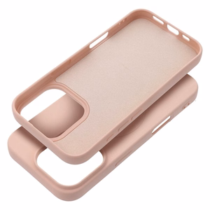 Case for iPhone 16 PRO Silicone Mag Cover compatible with MagSafe (big hole) pink