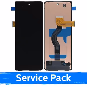 LCD ekranas skirtas Samsung F936 Z Fold4 (išorinis) juodas (Service Pack)