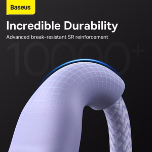 Baseus kabelis Flash Series II 3 in 1 - USB į Type C, Lightning, Micro USB - 100W 6A 1,2 metrai (CASS030005) violetinis