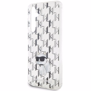 Karl Lagerfeld KLHCS23FEHNCMKLT S23 FE S711 skaidrus kietas dėklas monograma Choupette
