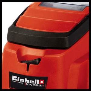 Einhell TC-VC 18/20 Li S-Solo – cordless wet-and-dry vacuum cleaner, 20 L, black/grey/red