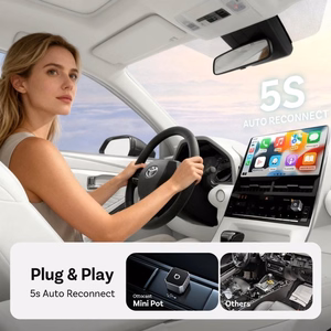 Belaidis CarPlay/Android Auto adapteris Ottocast Mini Cube sidabrinis CP88-T3