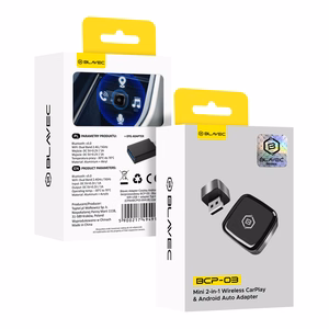 Blavec Adapter Carplay Android Auto wireless BCP-03 - Bluetooth Wifi USB + adapter Type C (CPAABCP03-BWUB) black