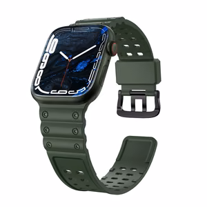 Dirželis Triple Protection Apple Watch 38 / 40 / 41 mm apyrankė – žalias