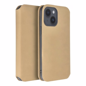 DUAL POCKET knygos tipo dėklas telefonui XIAOMI Redmi Note 13 Pro Plus 5G auksinis