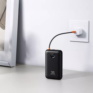 Powerbank Veger K2 (W2068) PD QC3.0 35W 20000 mAh with built-in Type C cables / Lightning black
