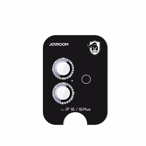 Защитное стекло Joyroom JR-MSJ0271 для объективов iPhone 16/16 Plus - чёрное